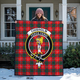 Chisholm Modern Tartan Crest Quilt